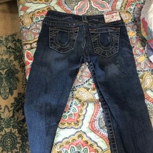 True Religion skinny capri jeans.